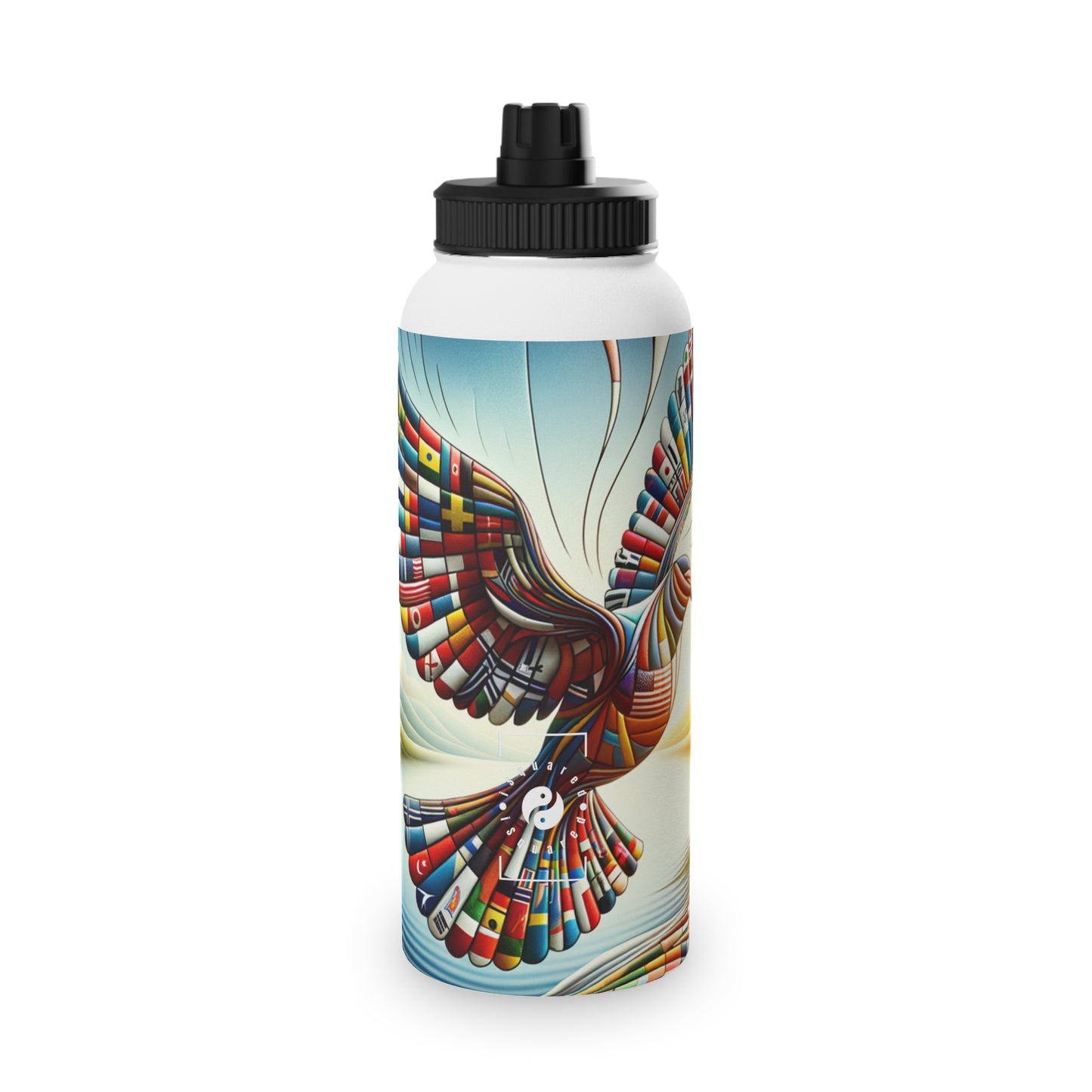 "Global Tapestry of Tranquility" - Sports Water Bottle