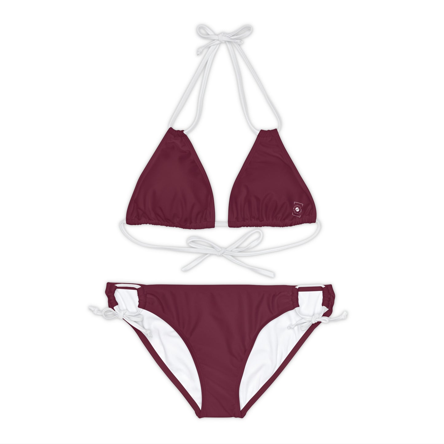 #60182D Deep Siena - Lace-up Bikini Set