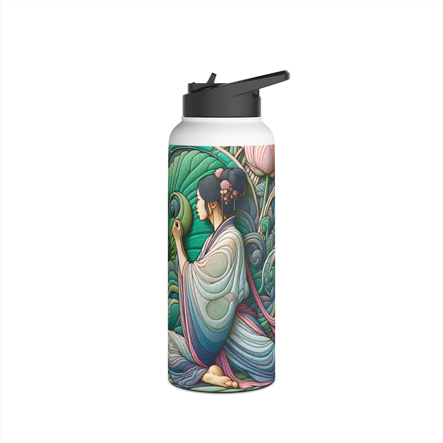 "Lotus Echo Serenity" - Water Bottle