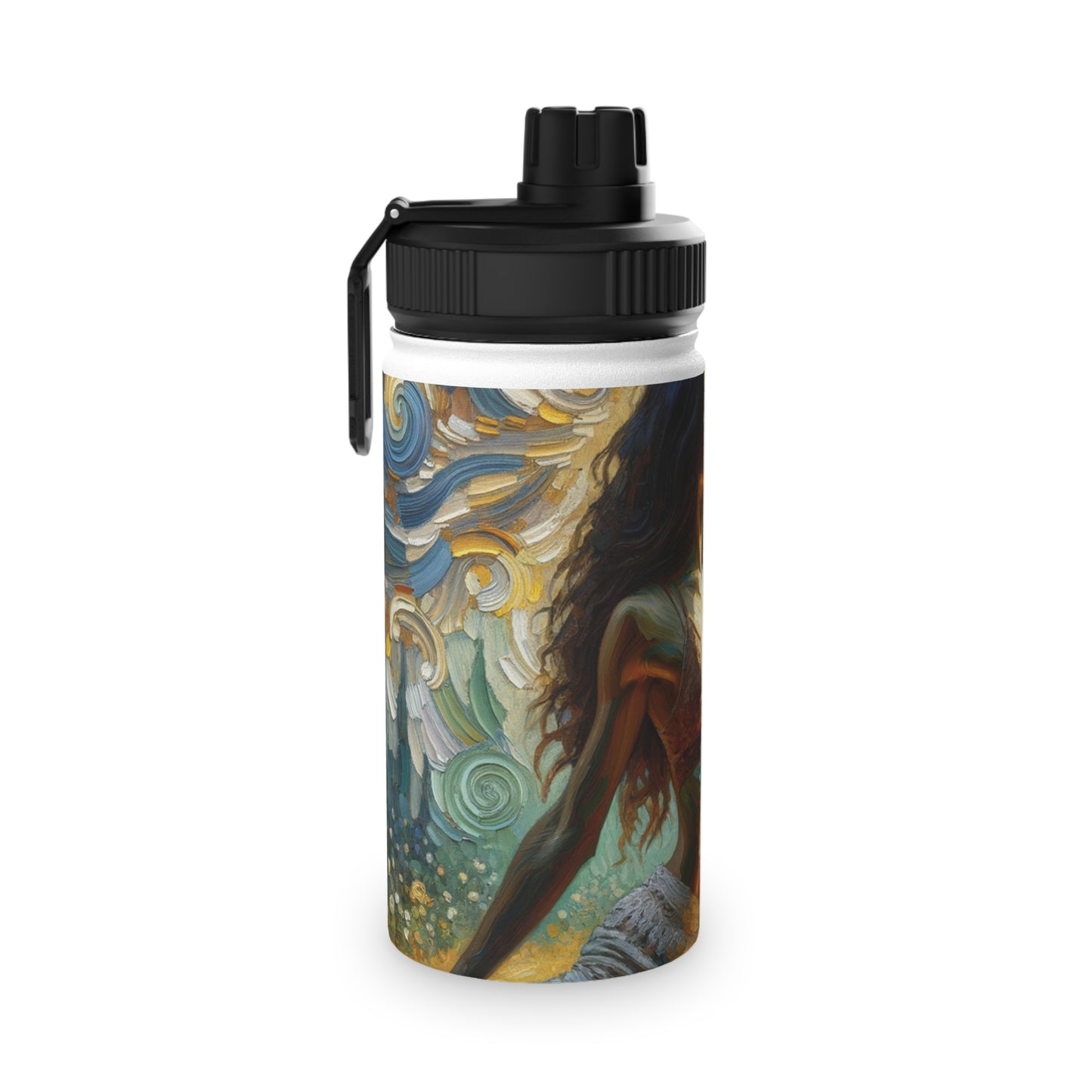 "Golden Warrior: A Tranquil Harmony" - Sports Water Bottle