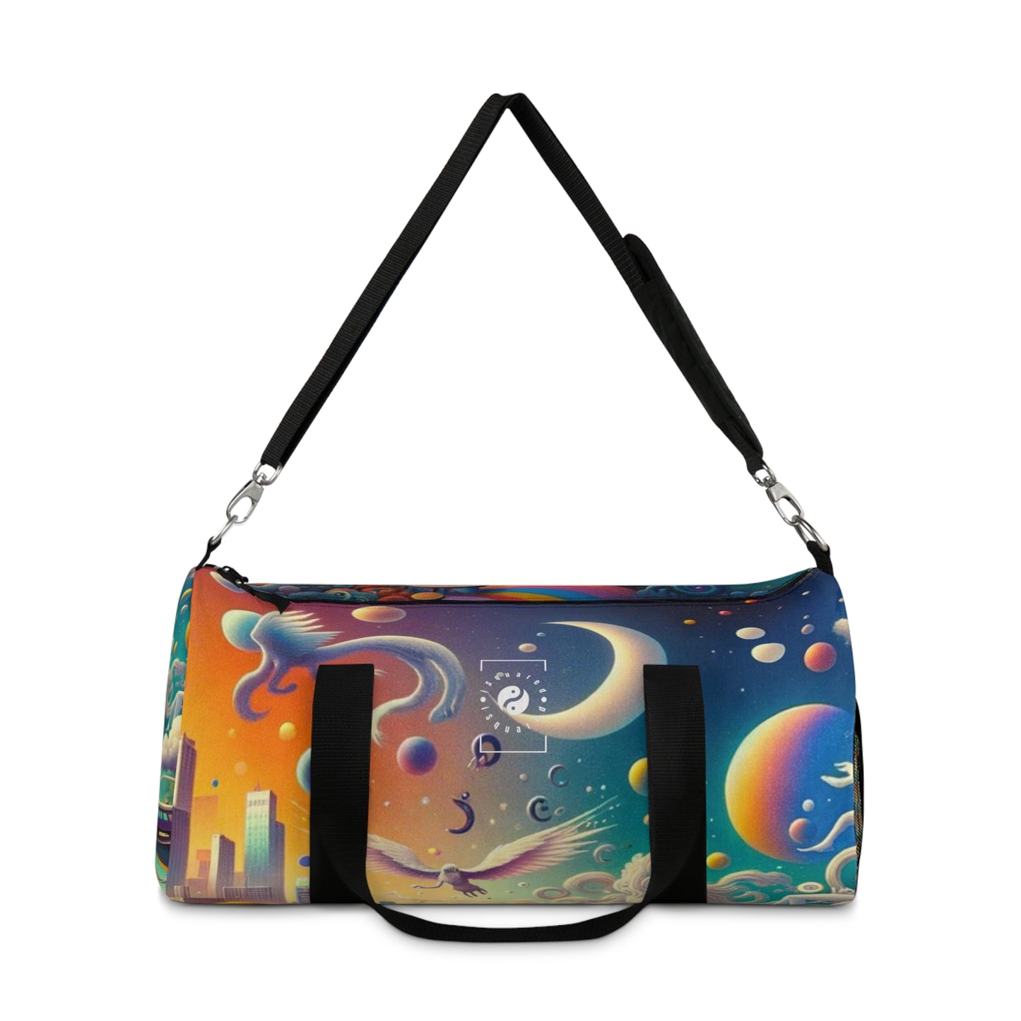 "Mirrors of Metaphor: A Murakami Odyssey" - Duffle Bag