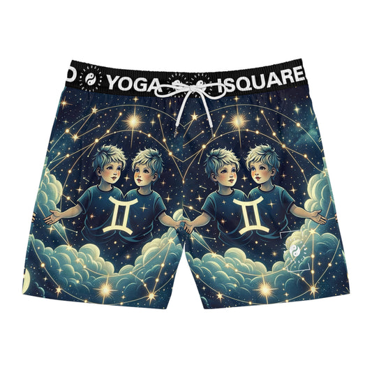 "Celestial Twinfinity" - Swim Shorts (Mid-Length) for Men