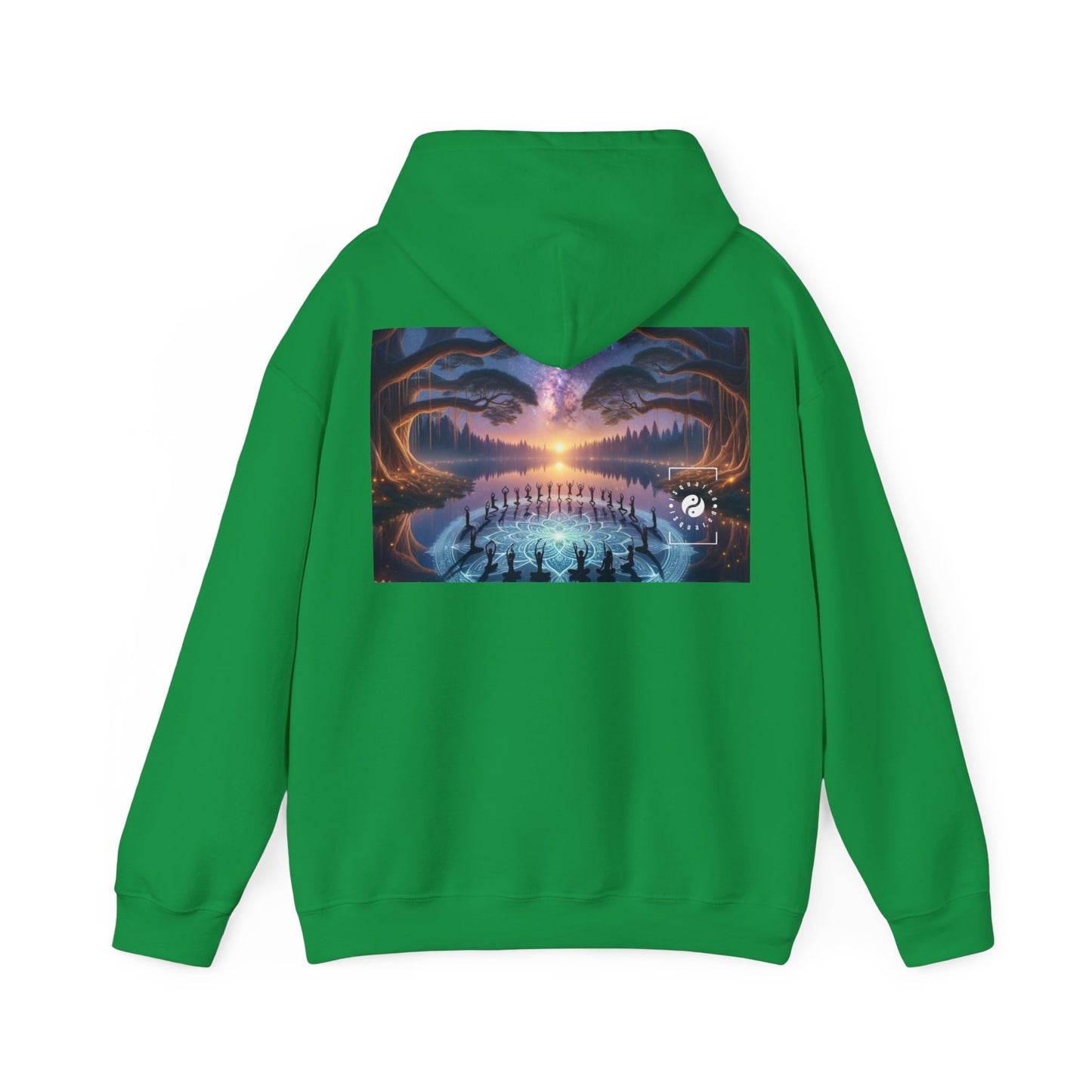 "Celestial Serenity: Mandala's Reflection" - Hoodie