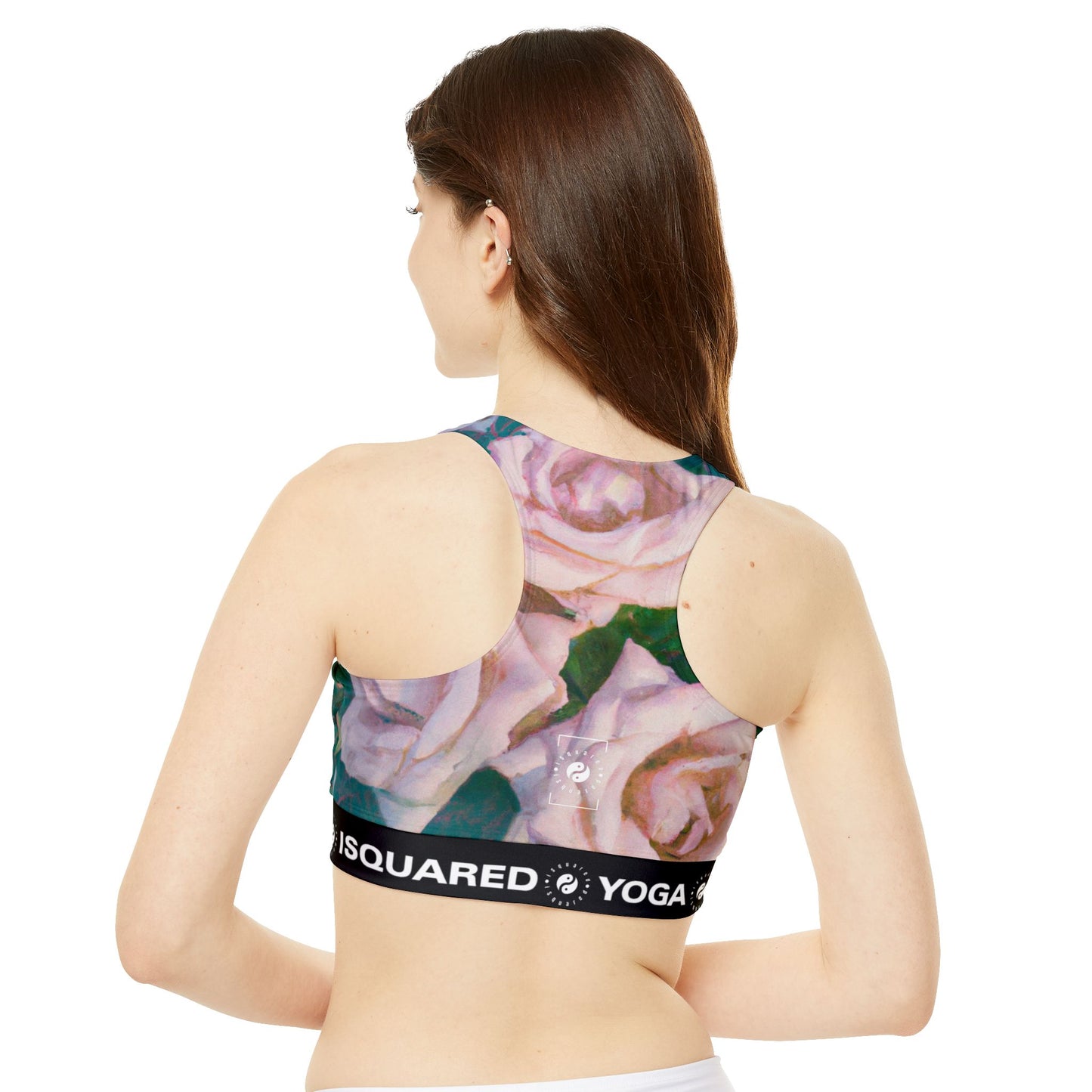 Cosmic Roses - High Neck Crop Top