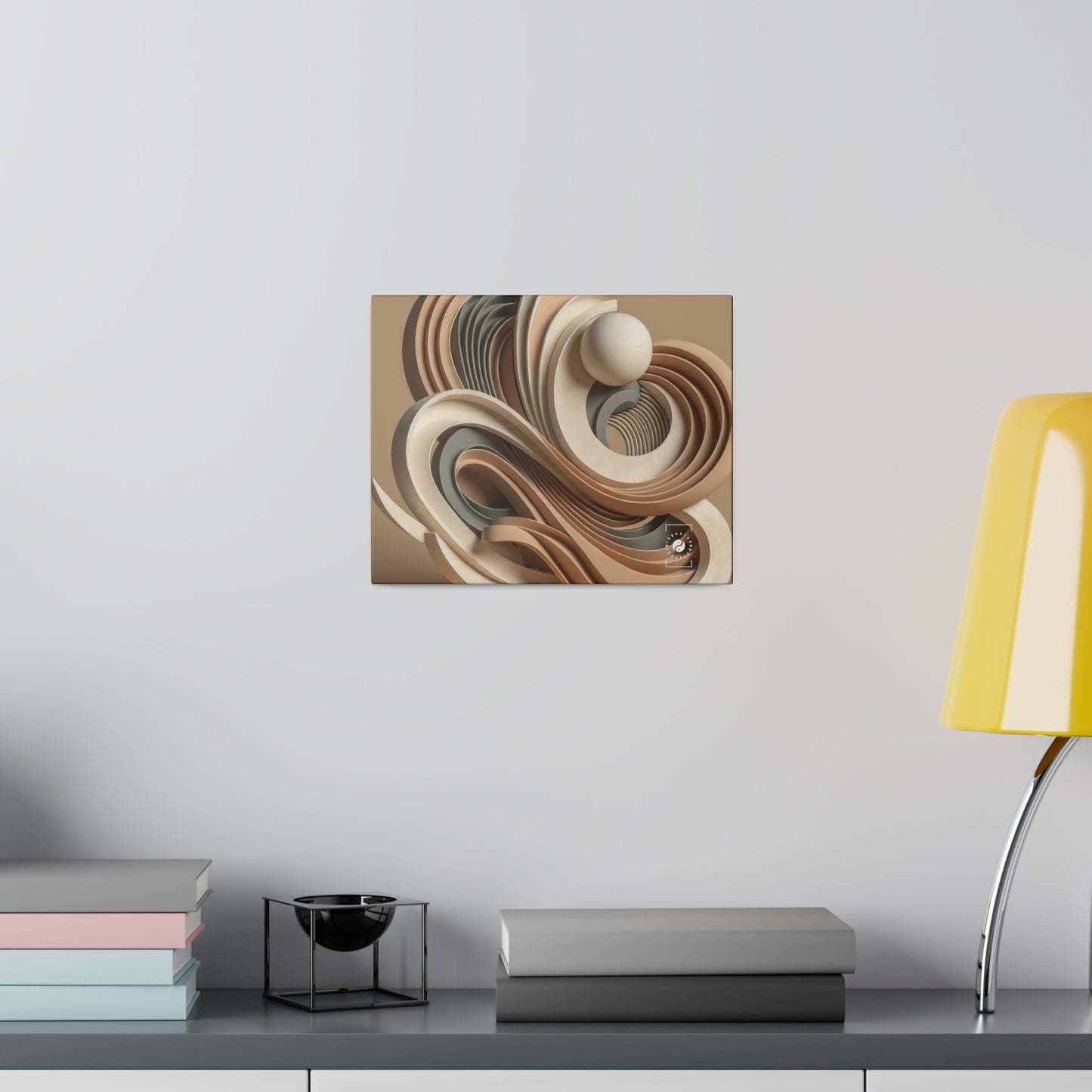 "Hepworth Hues: An Earth Tone Symphony" - Art Print Canvas