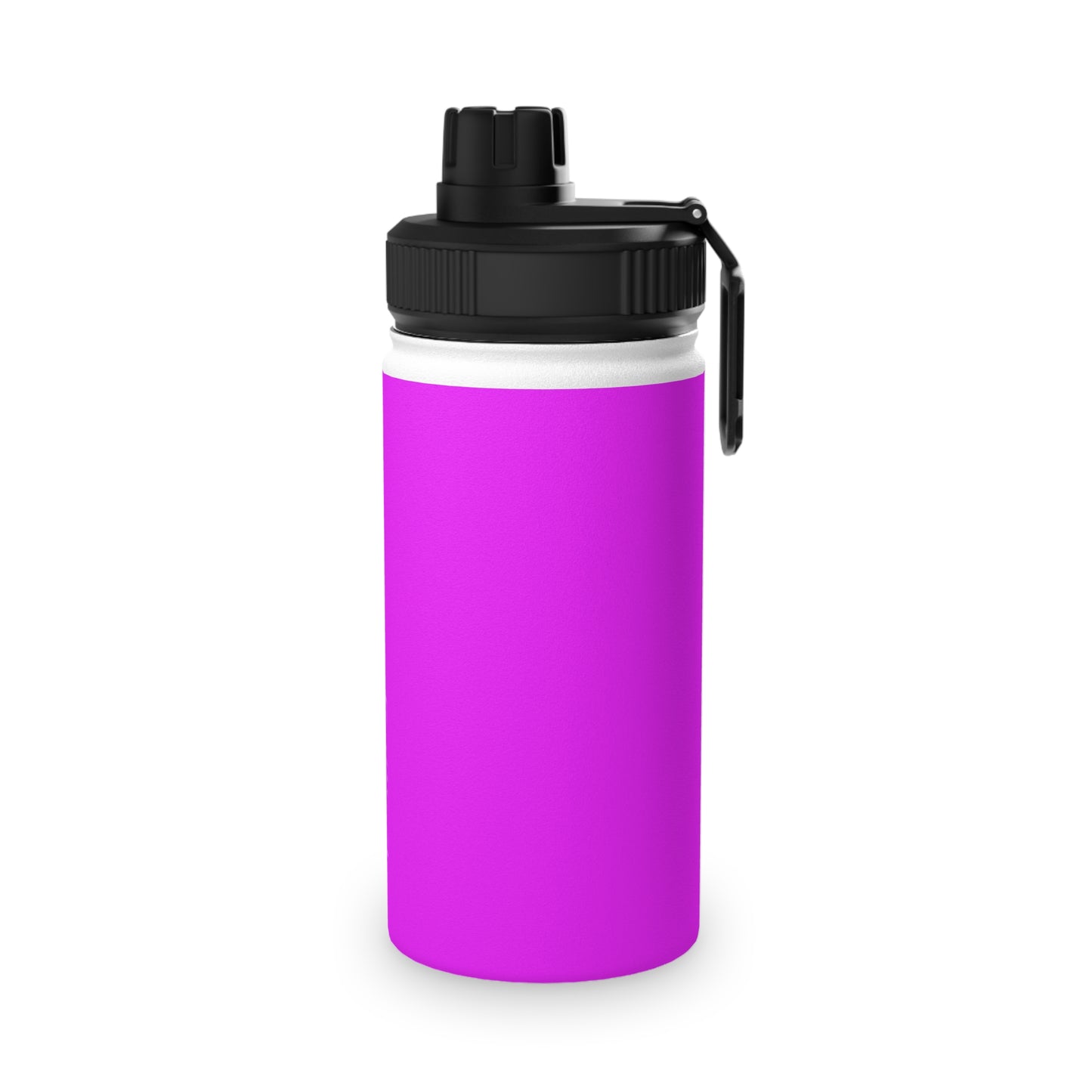 #f000ff Neon Purple - Sports Water Bottle