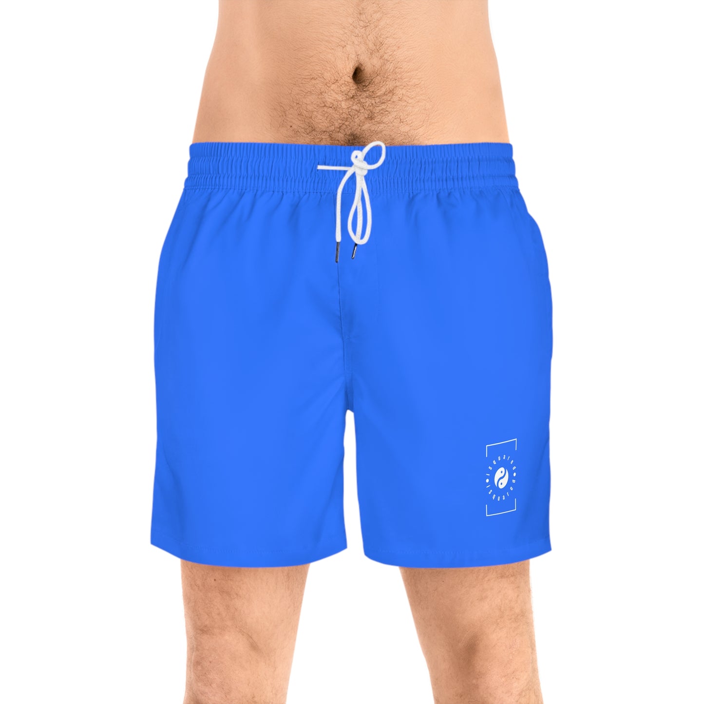 #2C75FF Electric Blue - Swim Shorts (Mid-Length) for Men