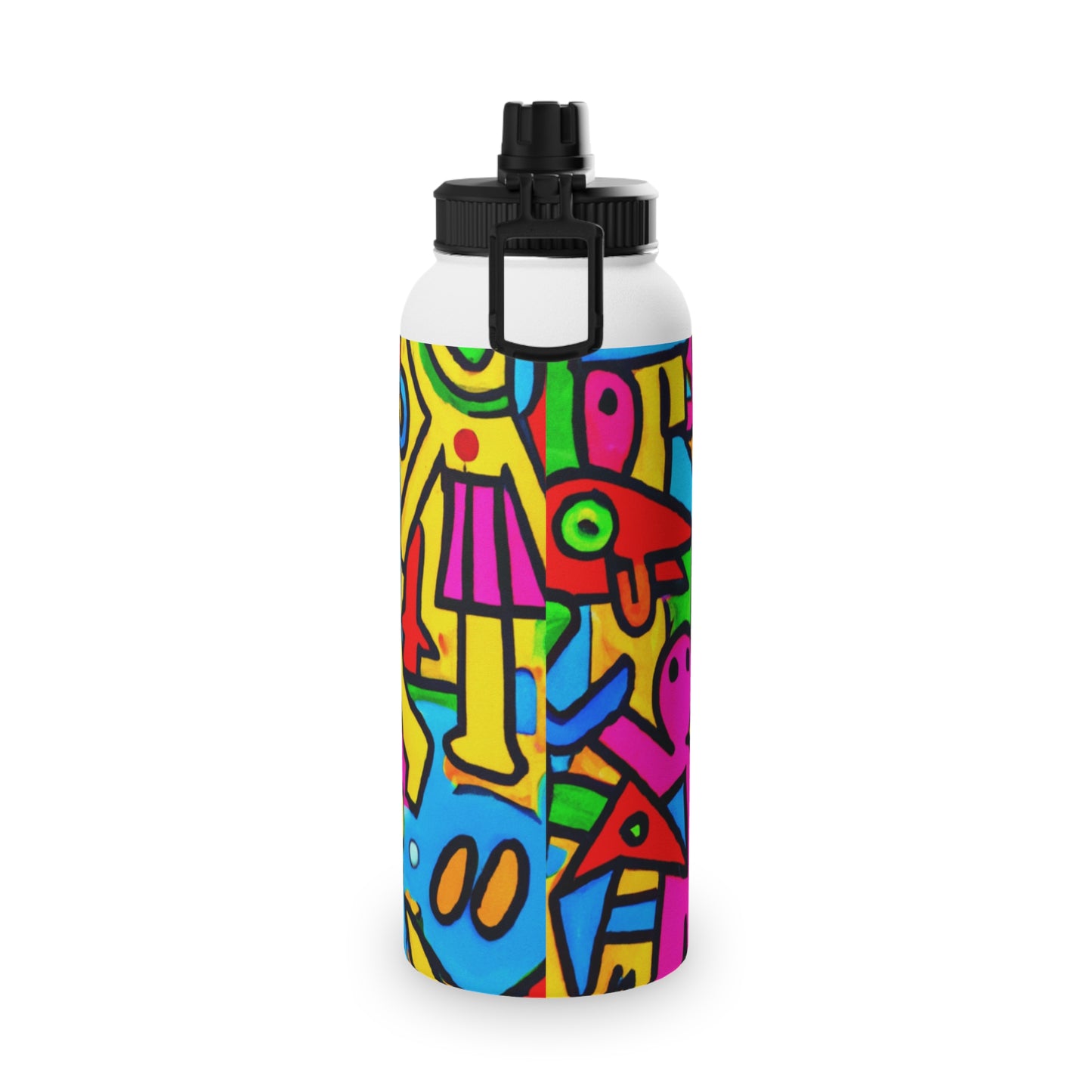 symbols of happiness - Sports Water Bottle