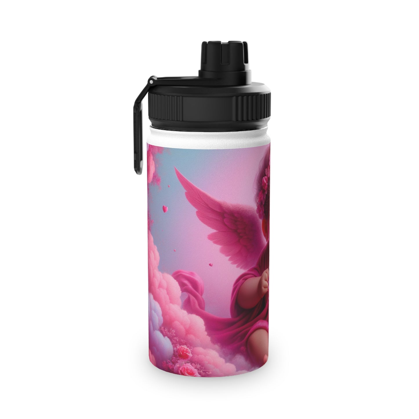 "Bold Blush: A Cupid's Love Affair" - Sports Water Bottle