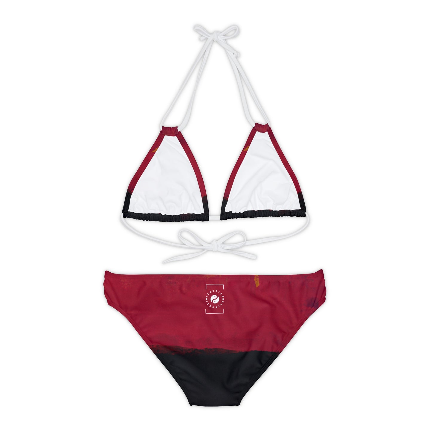 Nocturnal Vermillion - Lace-up Bikini Set