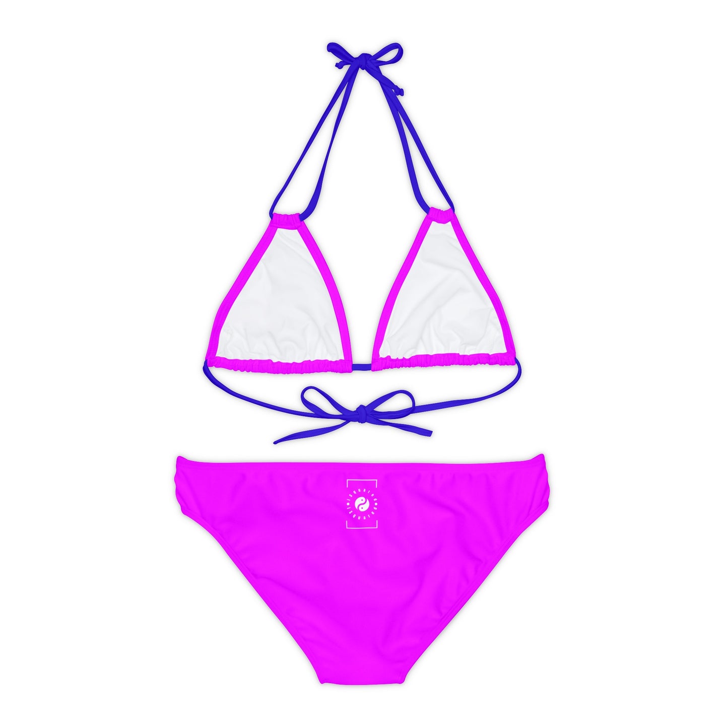 #f000ff Neon Purple - Ensemble de bikini à lacets