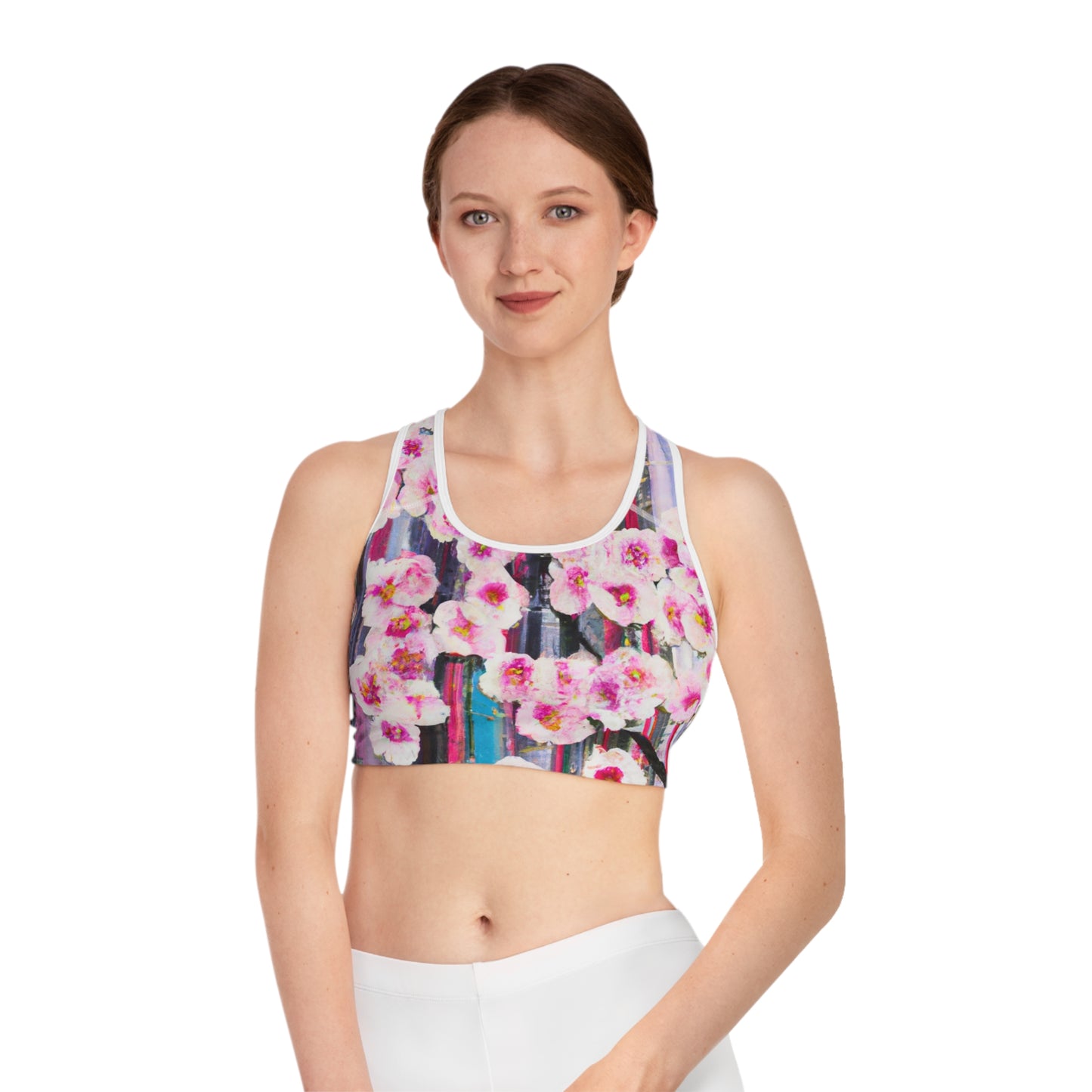 Abstract Bloom 05 - High Performance Sports Bra