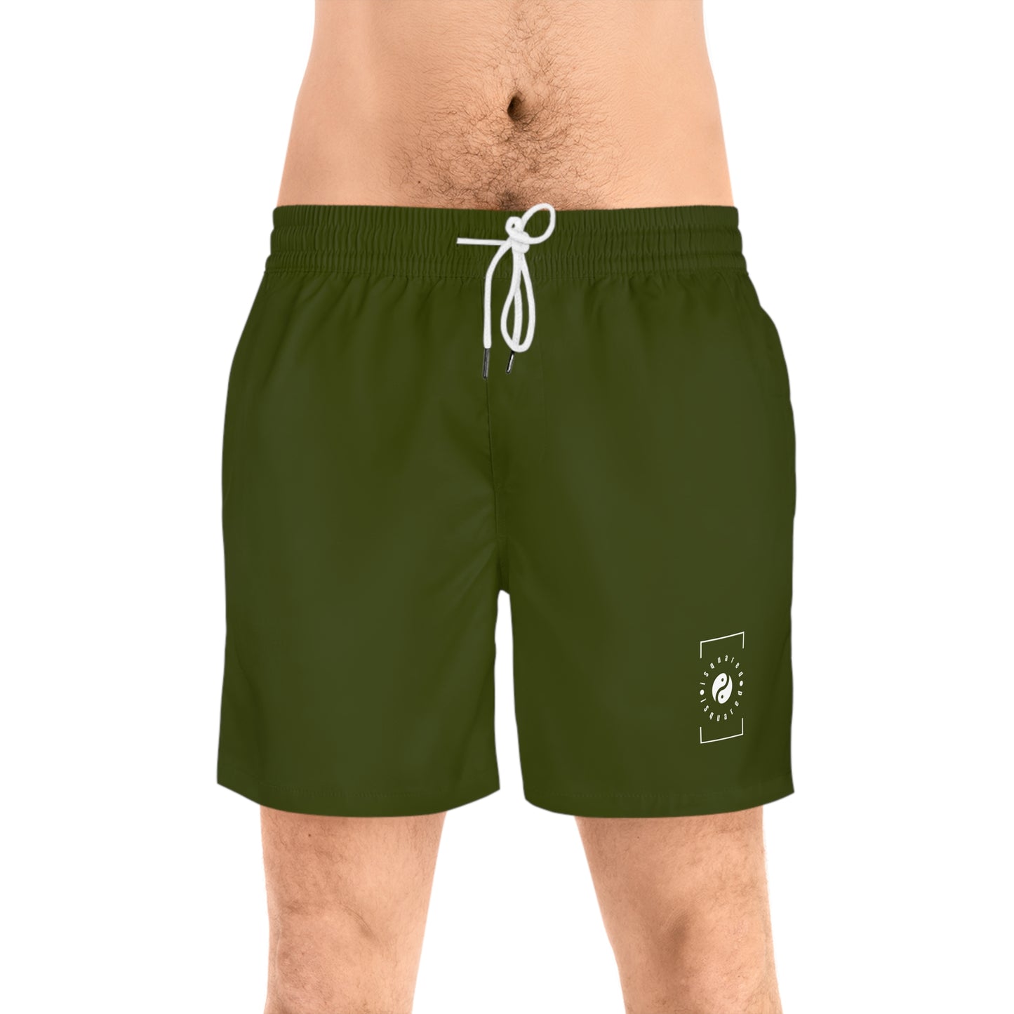 Camo Green - Swim Shorts (Solid Color) for Men