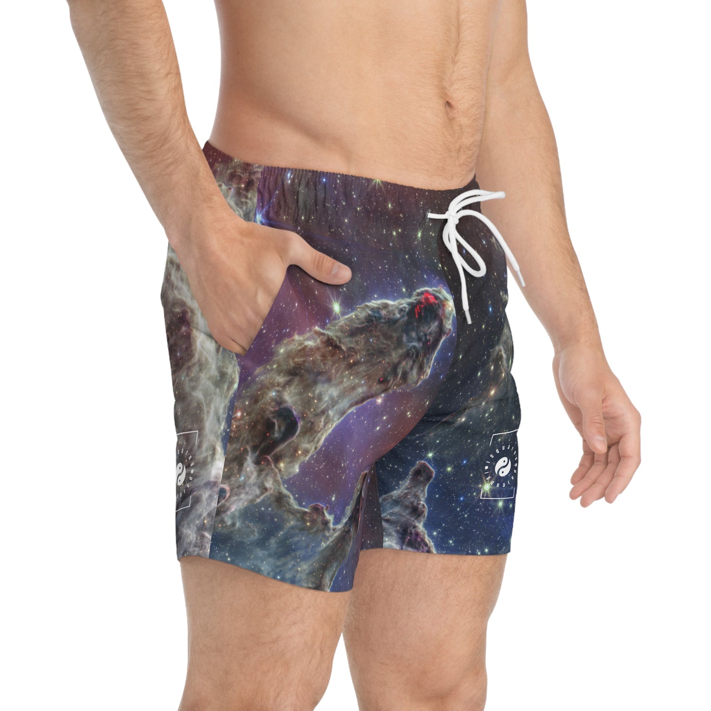 Pillars of Creation (NIRCam and MIRI Composite Image) - JWST Collection - Swim Trunks for Men