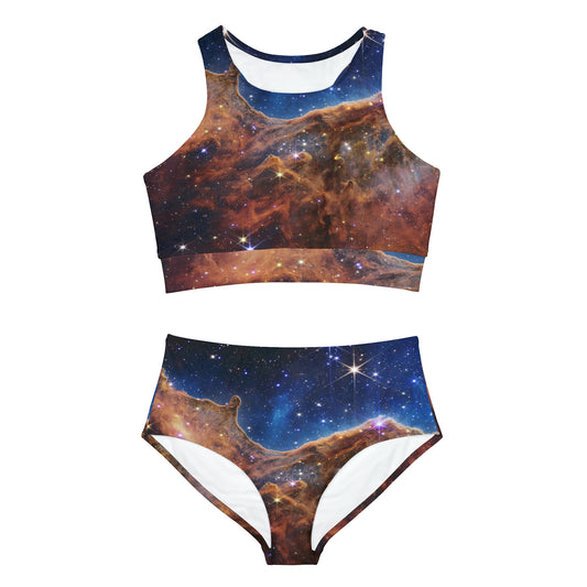 “Cosmic Cliffs” in the Carina Nebula (NIRCam Image) - JWST Collection - Hot Yoga Bikini Set