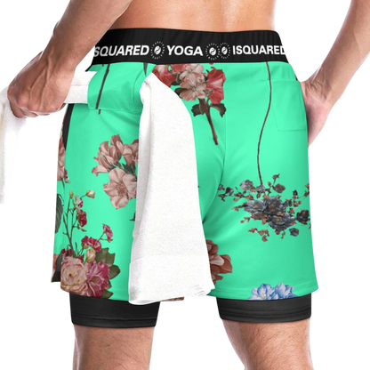 Botanicals - Comrpession Yoga Shorts