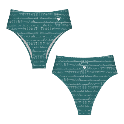 Bikram Ember - High Waisted Bikini Bottom
