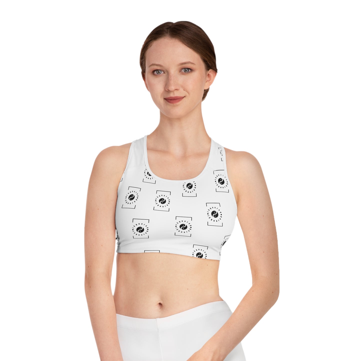 white iSquared Yoga - High Performance Sports Bra