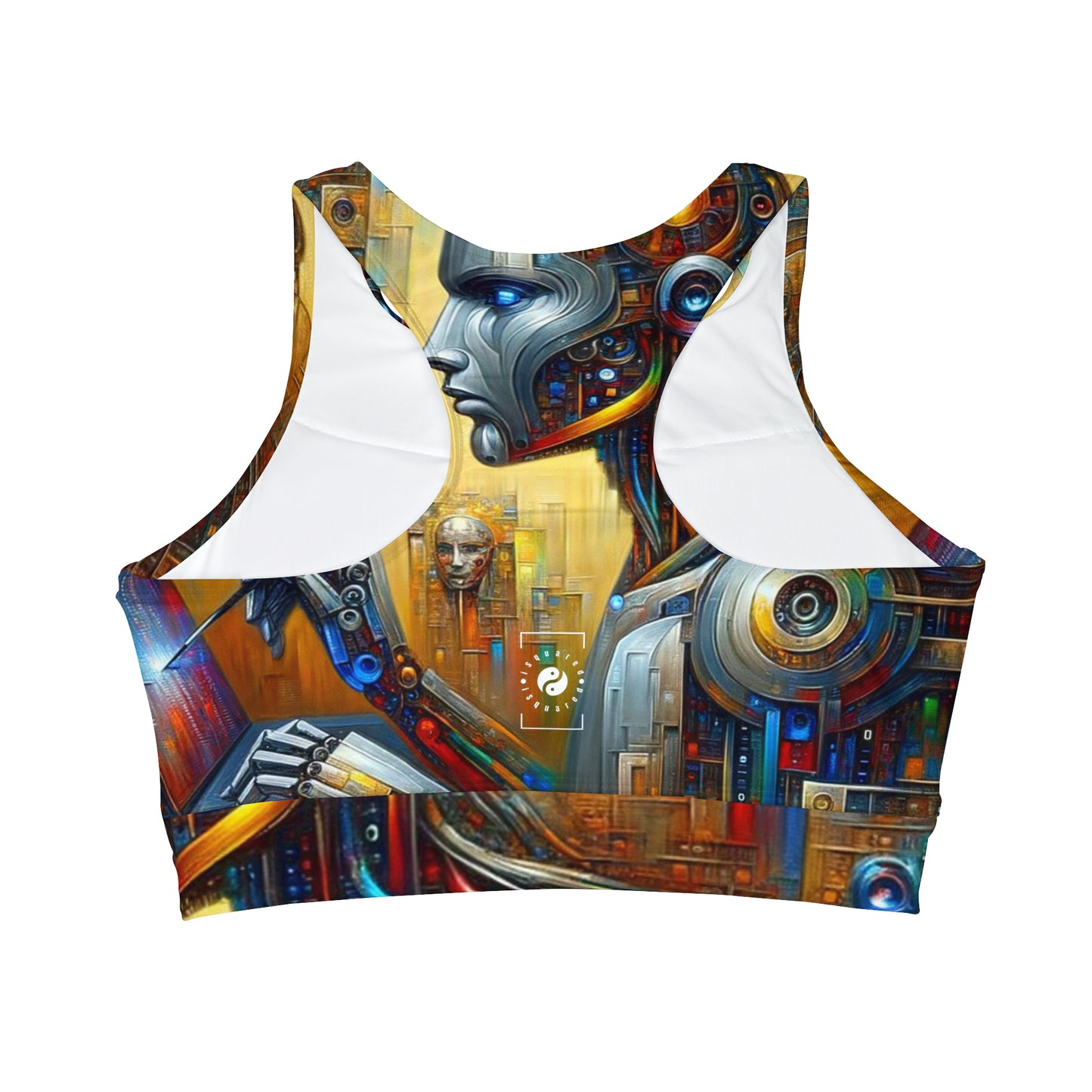 TechnoGenesis - High Neck Crop Top