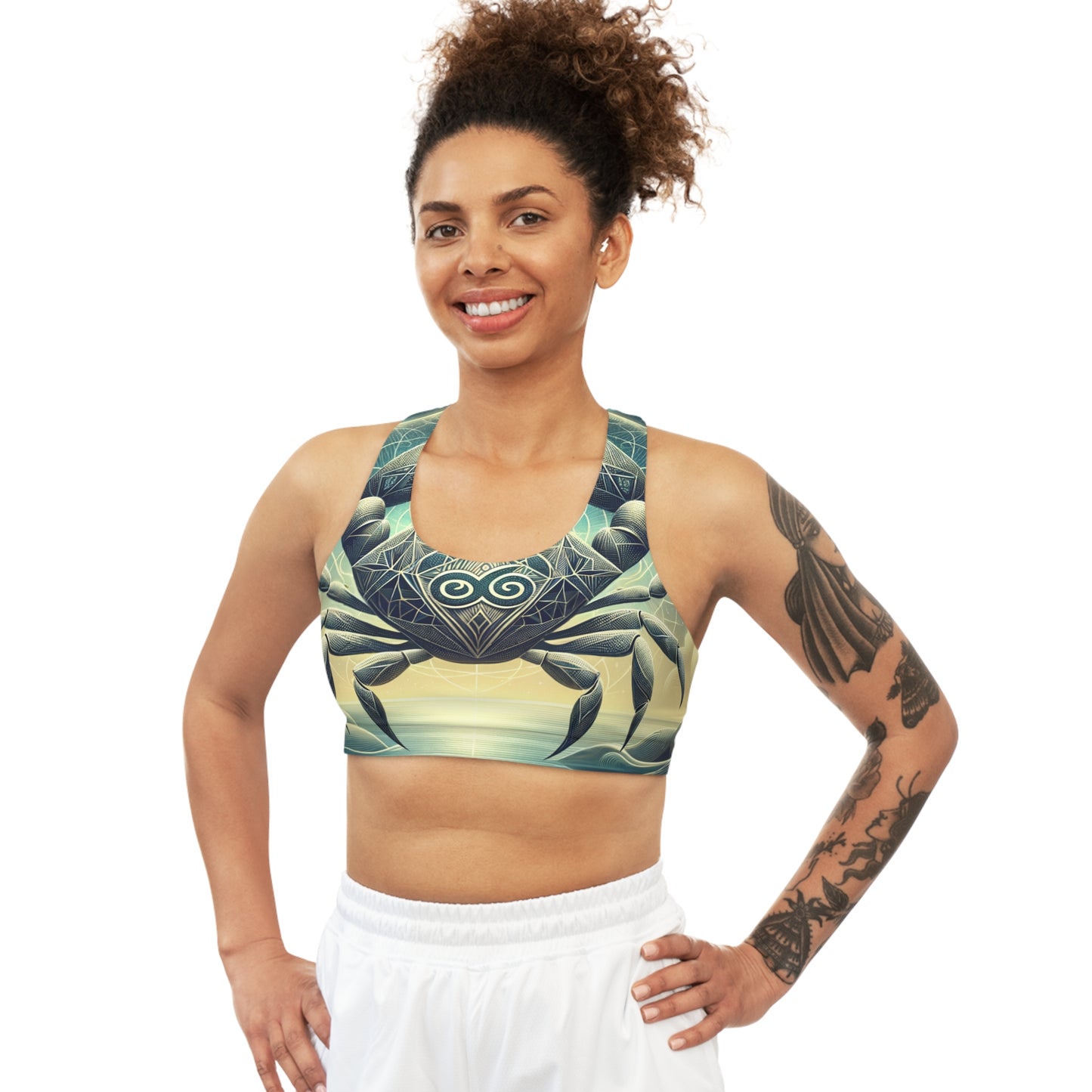 Crab Constellation Yoga - Seamless Sports Bra