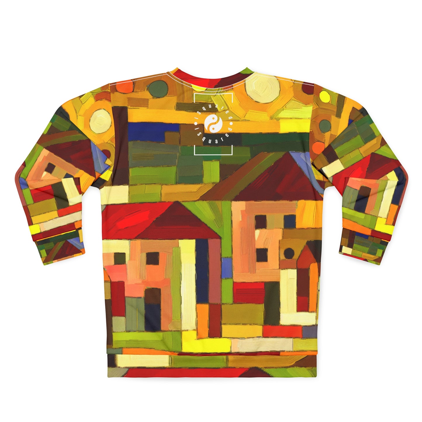 "Earthen Adobes in Hues of Hundertwasser" - Unisex Sweatshirt