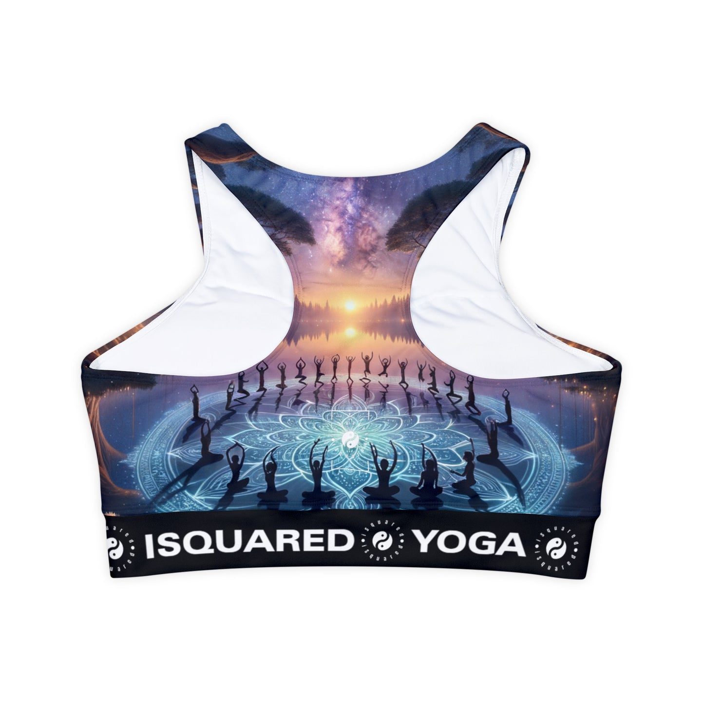 "Celestial Serenity: Mandala's Reflection" - Lined & Padded Sports Bra