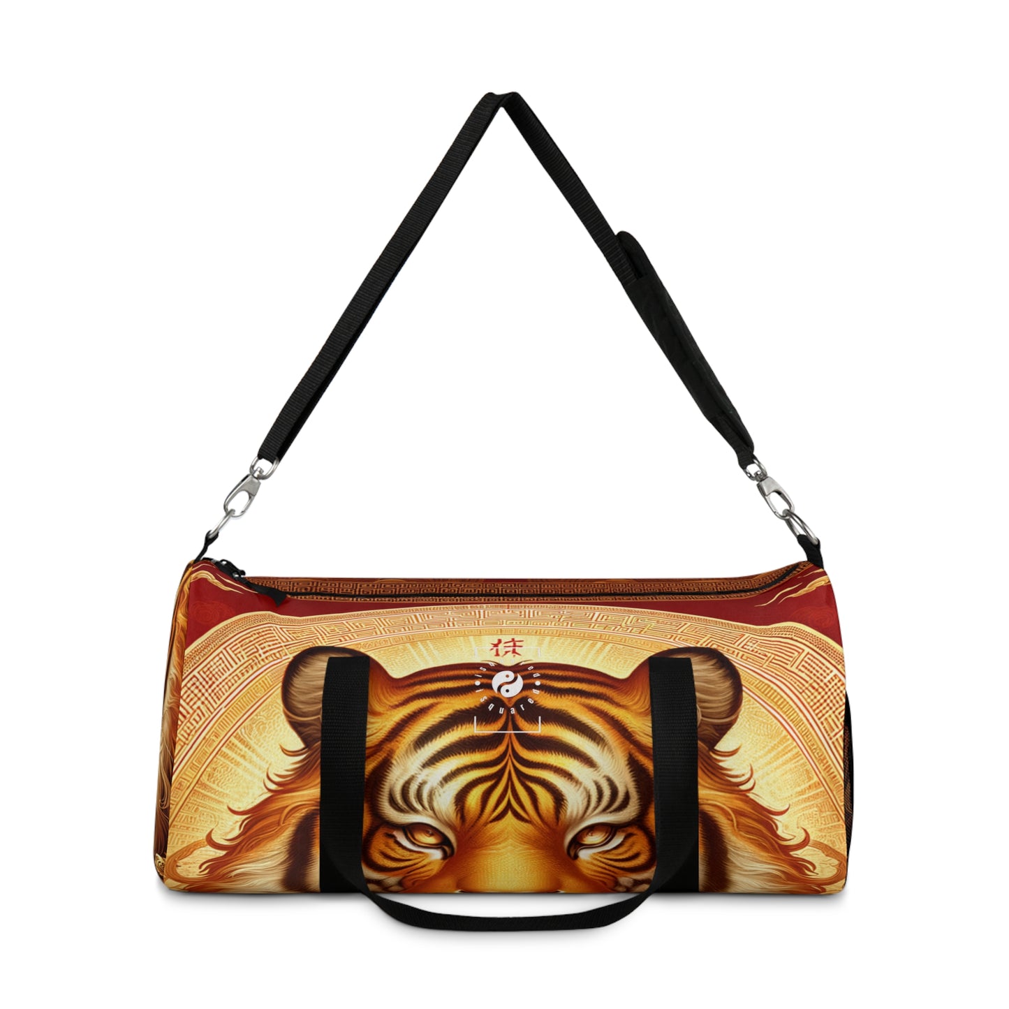 "Golden Majesty: Ascension of the Lunar Tiger" - Duffle Bag