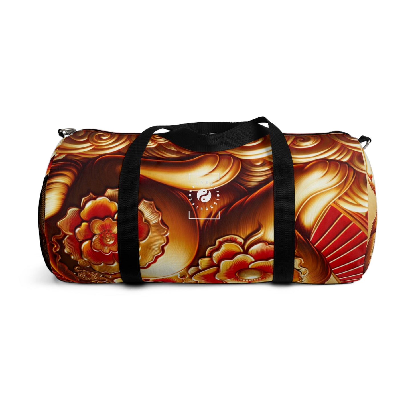 "Golden Blessings: Lunar Rabbit's Resplendence" - Duffle Bag