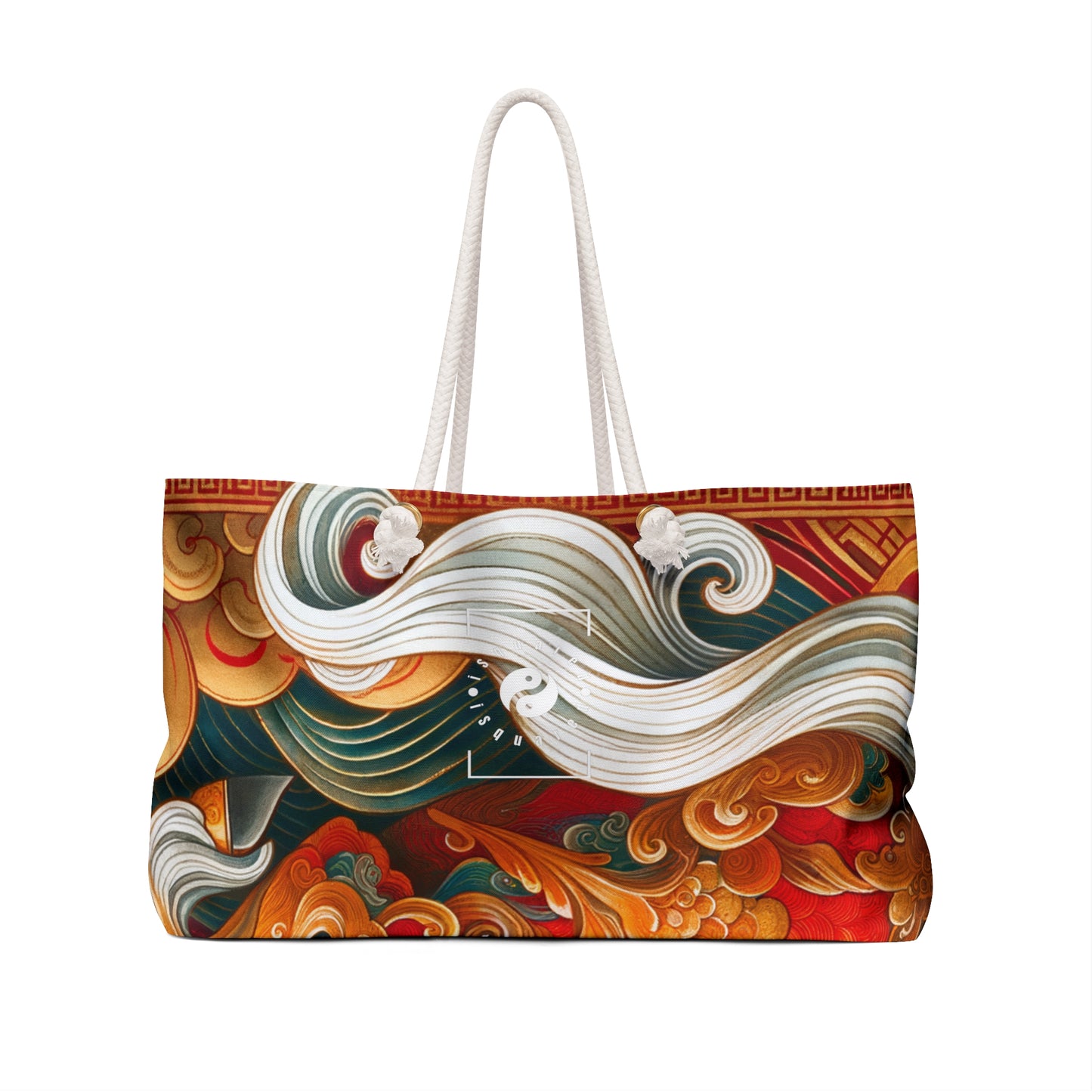 "Gold Gallop on Vermilion Vista: A Lunar New Year’s Ode" - Casual Yoga Bag