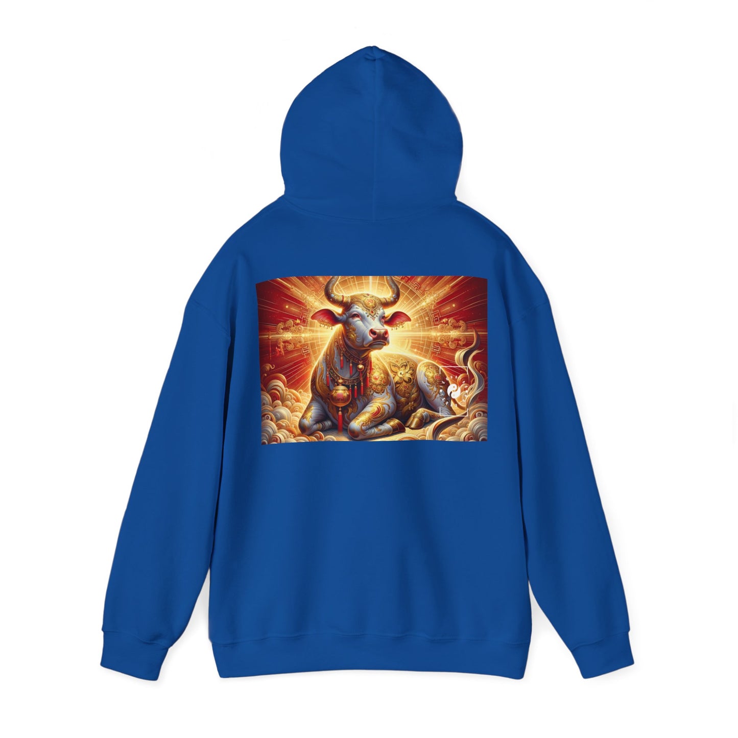 "Golden Euphoria: A Dance of the Divine Bovine" - Hoodie