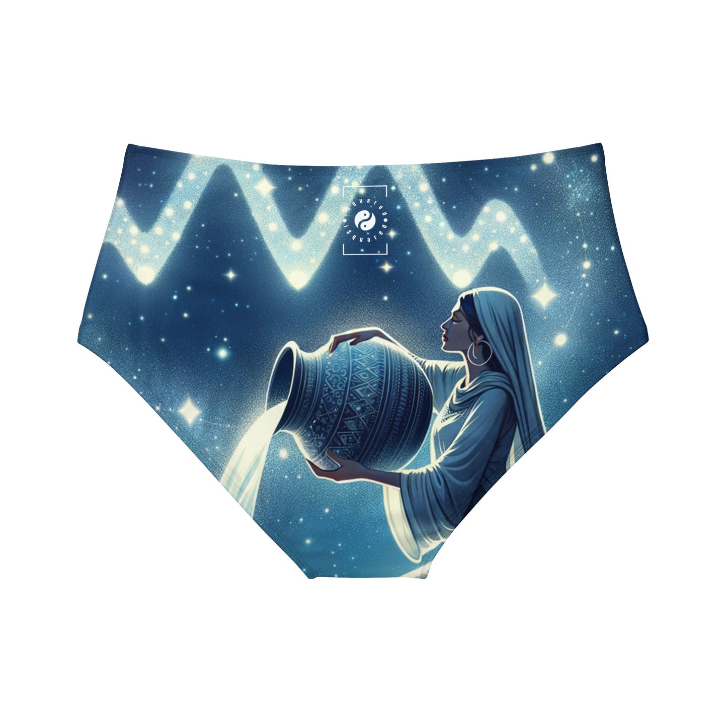 Aquarius Flow - High Waisted Bikini Bottom