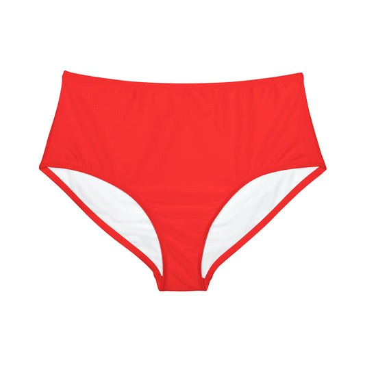 Rouge vif FF3131 - Bas de bikini taille haute