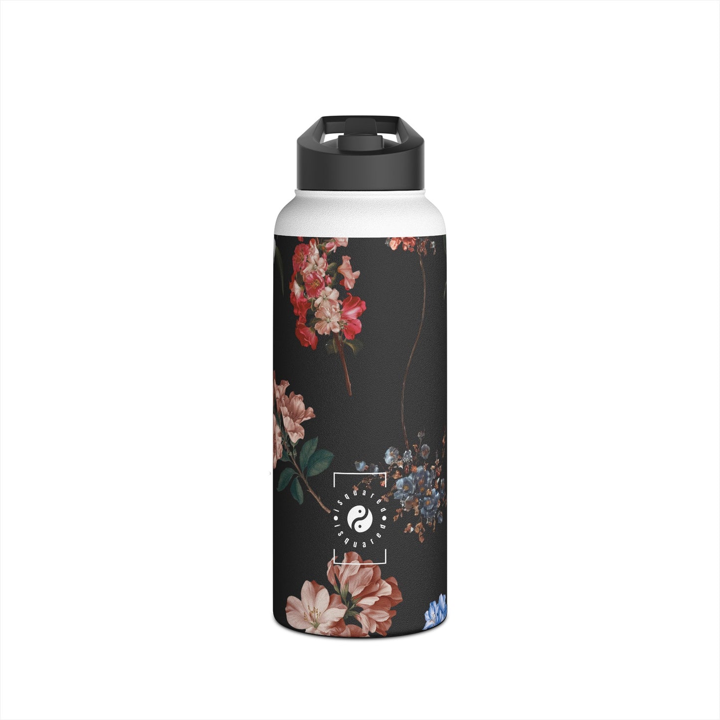 Botanicals on Black - Water Bottle