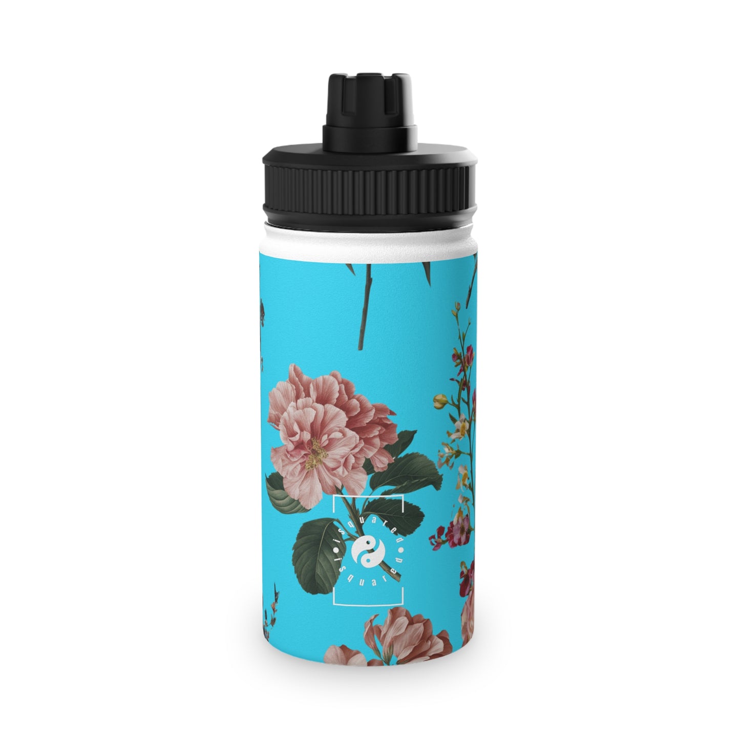 Botanicals on Azure - Sports Water Bottle