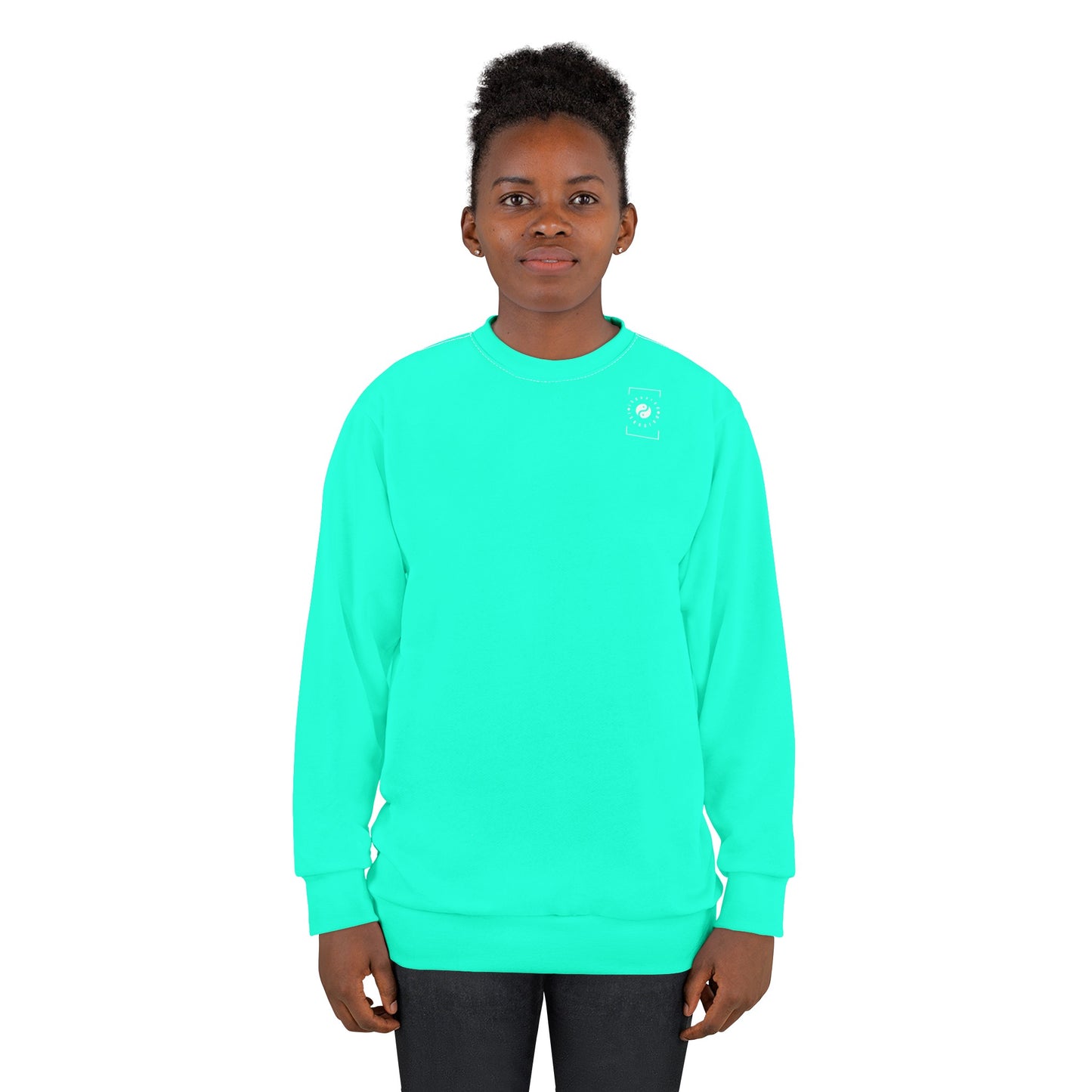 Neon Teal #11ffe3 - Unisex Sweatshirt