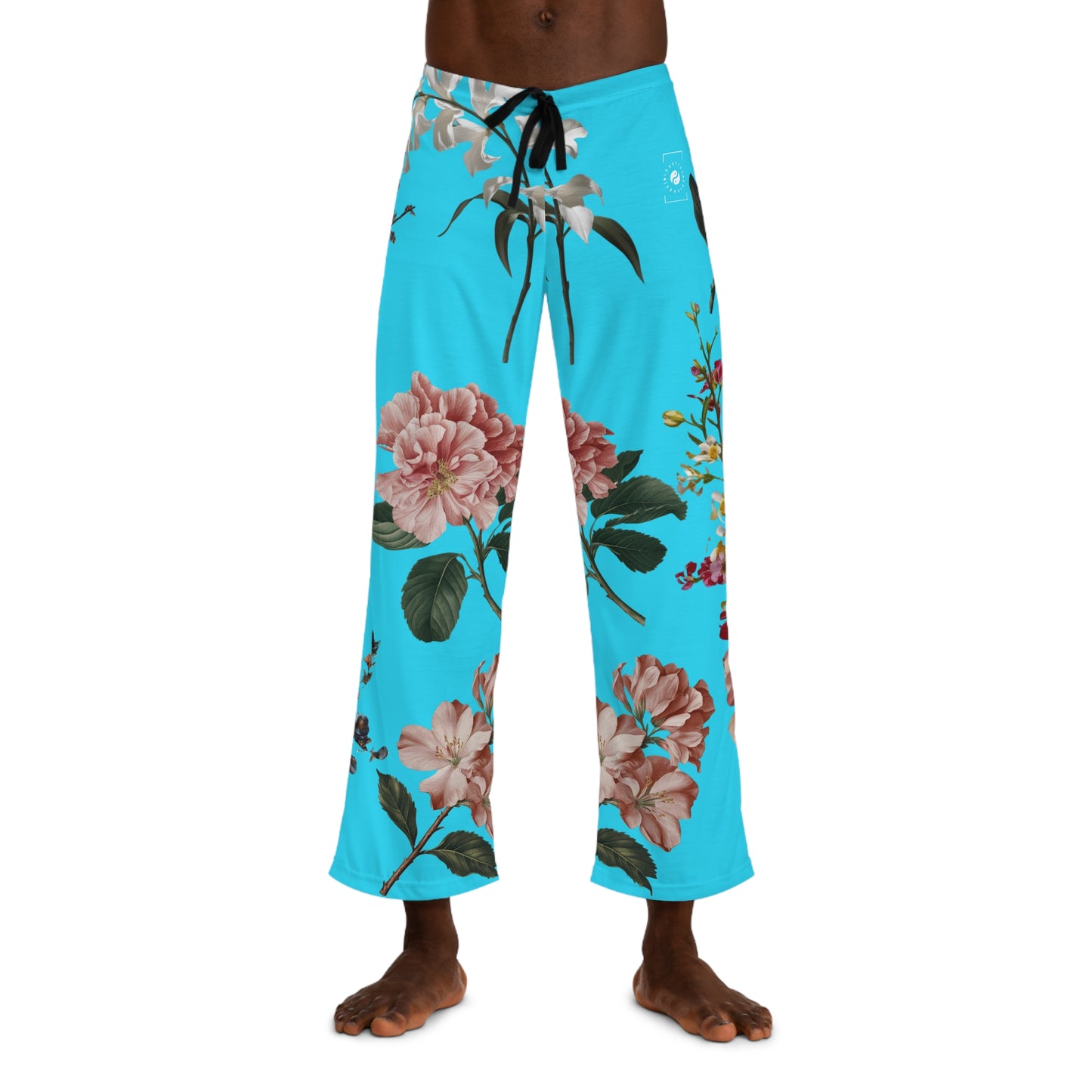 Botanicals on Azure - men's Lounge Pants