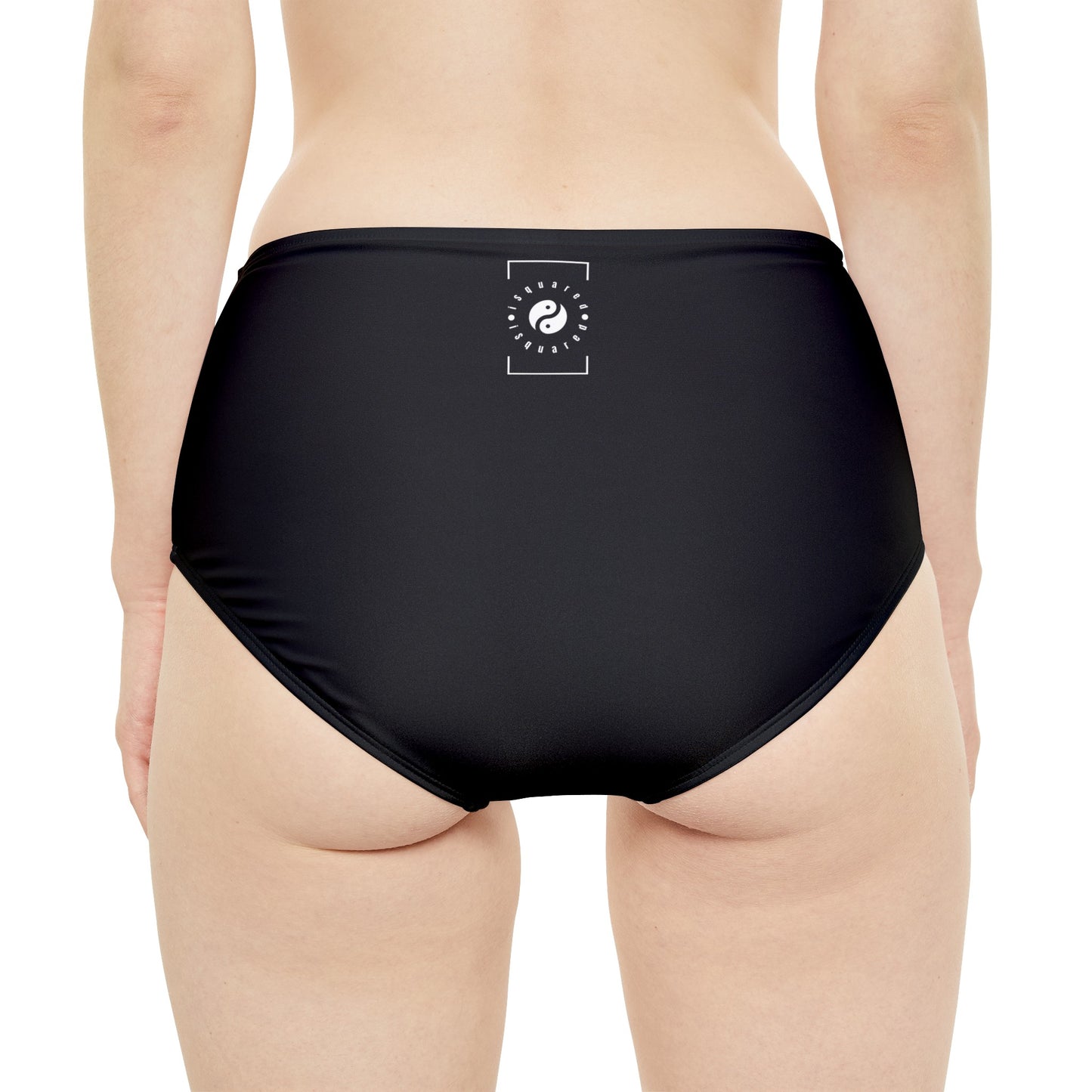 Pure Black - High Waisted Bikini Bottom