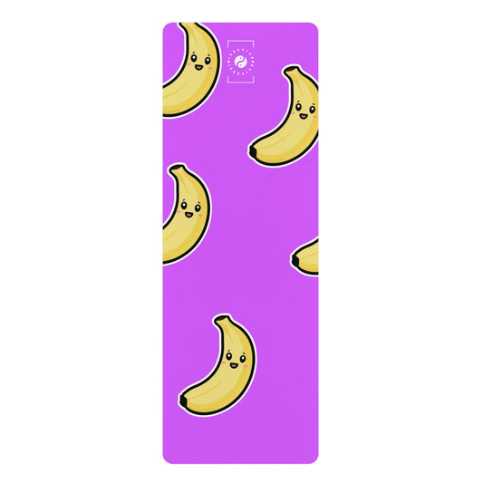 #D65BFF Purple + Banana - Yoga Mat