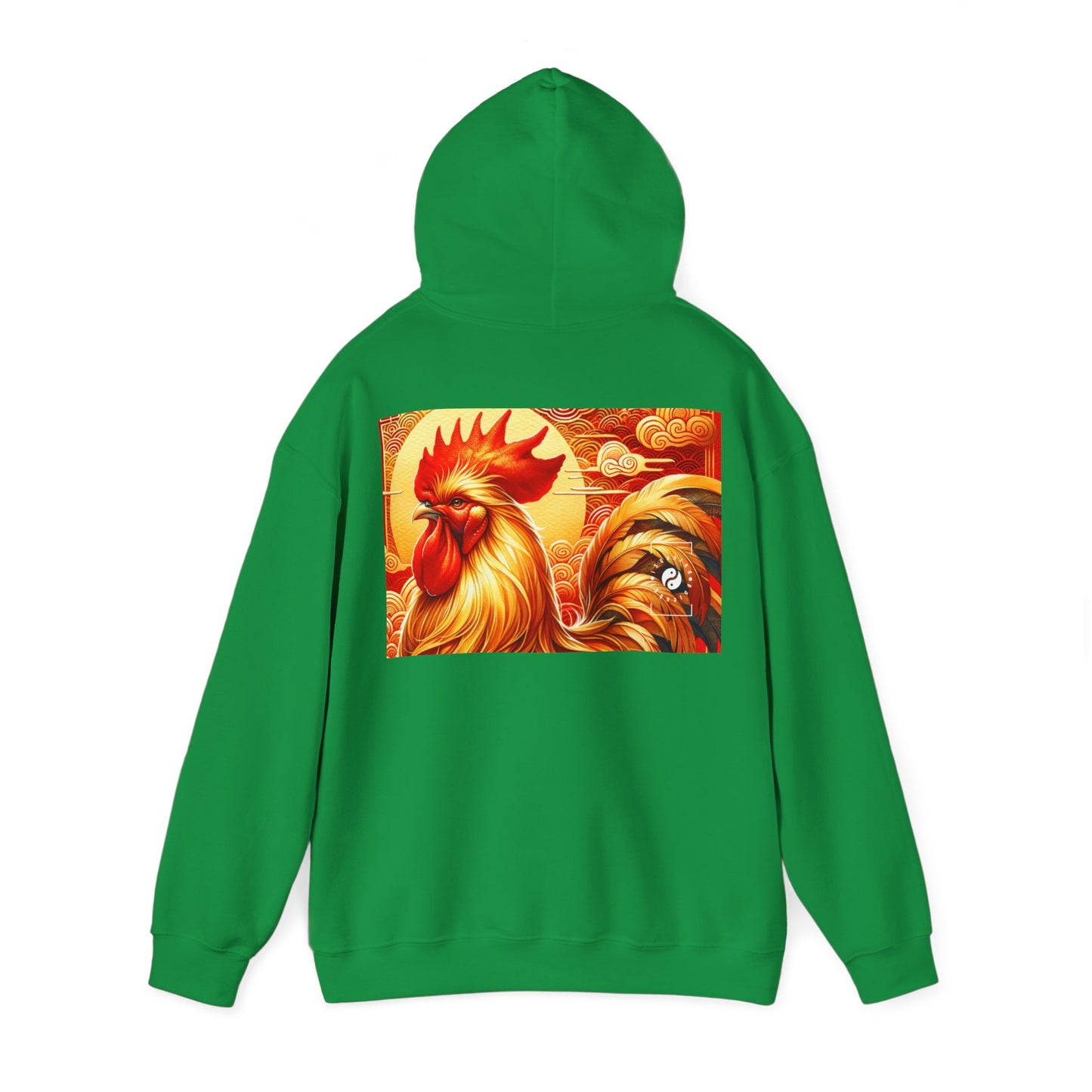 "Crimson Dawn: The Golden Rooster's Rebirth" - Hoodie