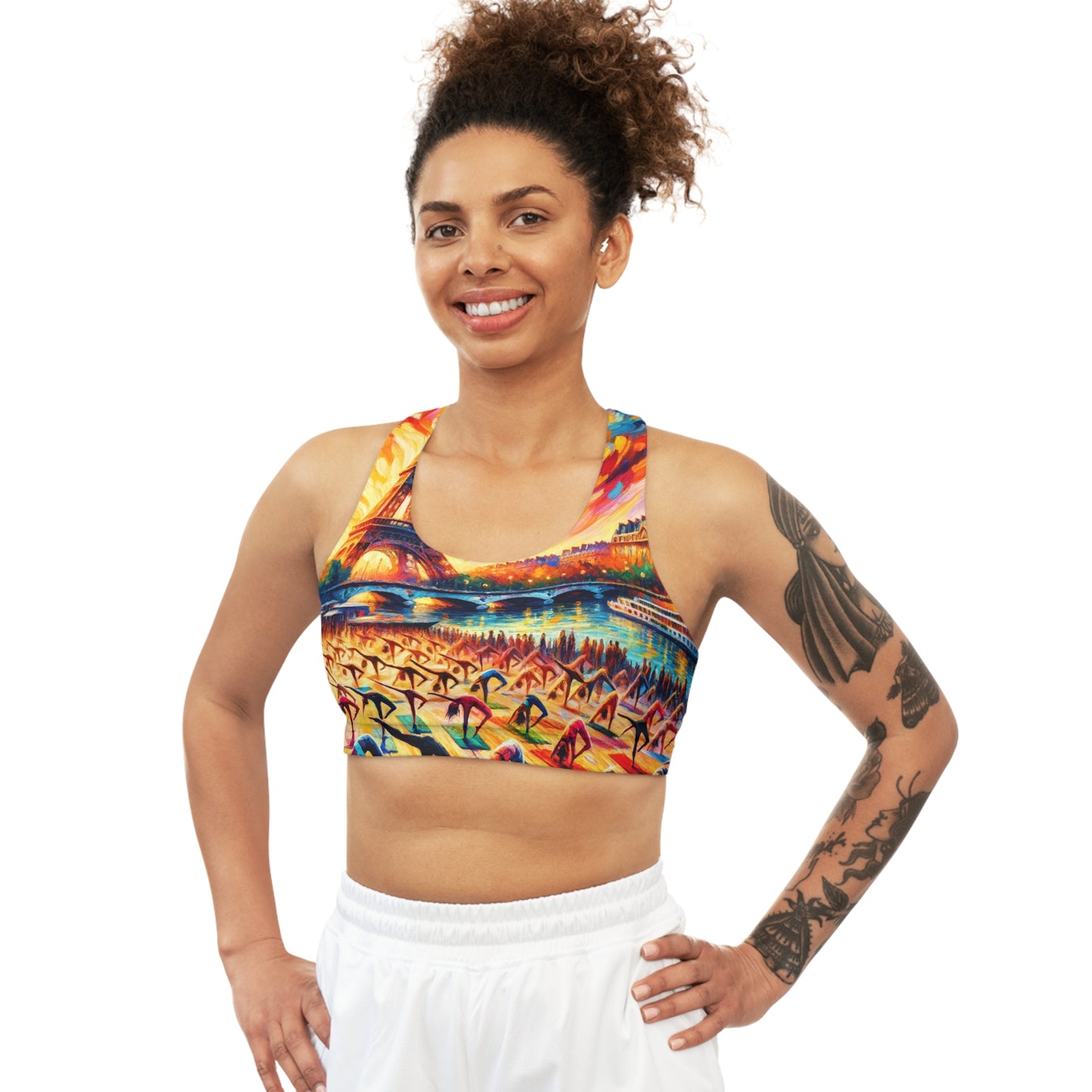 Parisian Yoga Chic - Seamless Sports Bra