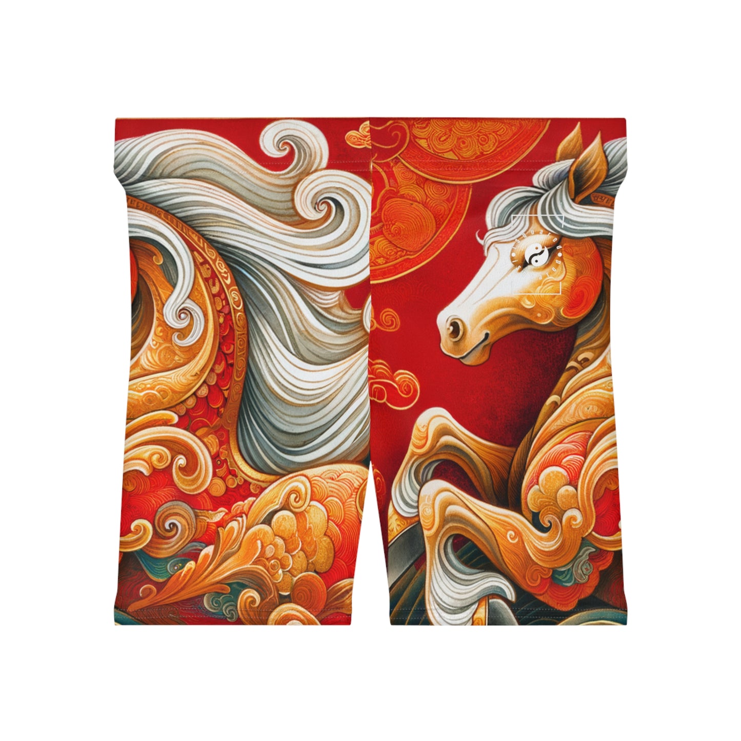 "Gold Gallop on Vermilion Vista: A Lunar New Year’s Ode" - Hot Yoga Short