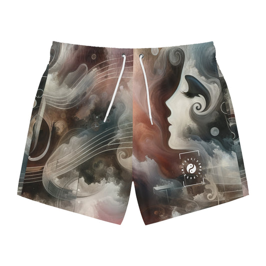 "Harmony of Descent: An Abstract Ode to La Traviata" - Maillot de bain pour homme
