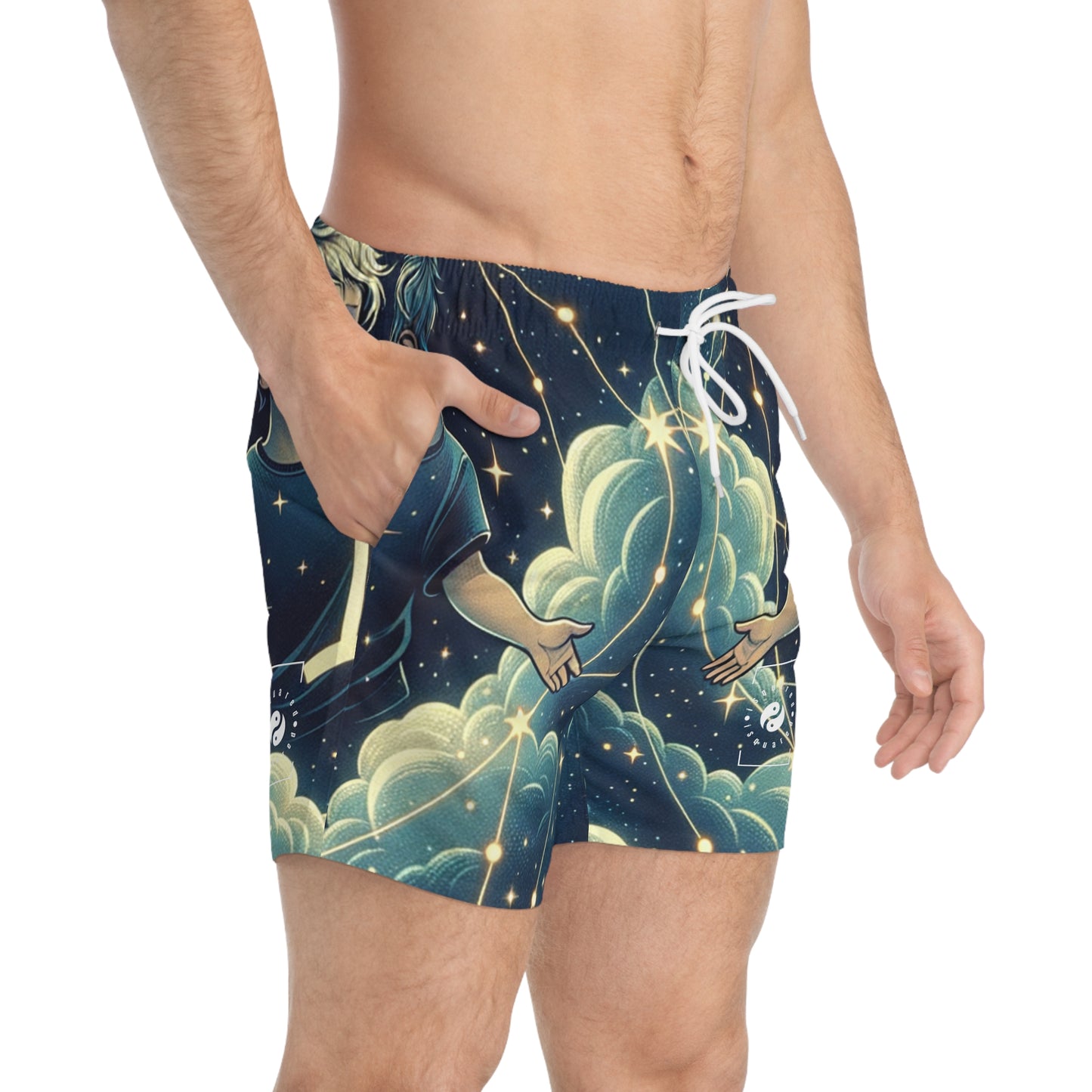 "Celestial Twinfinity" - Swim Trunks for Men