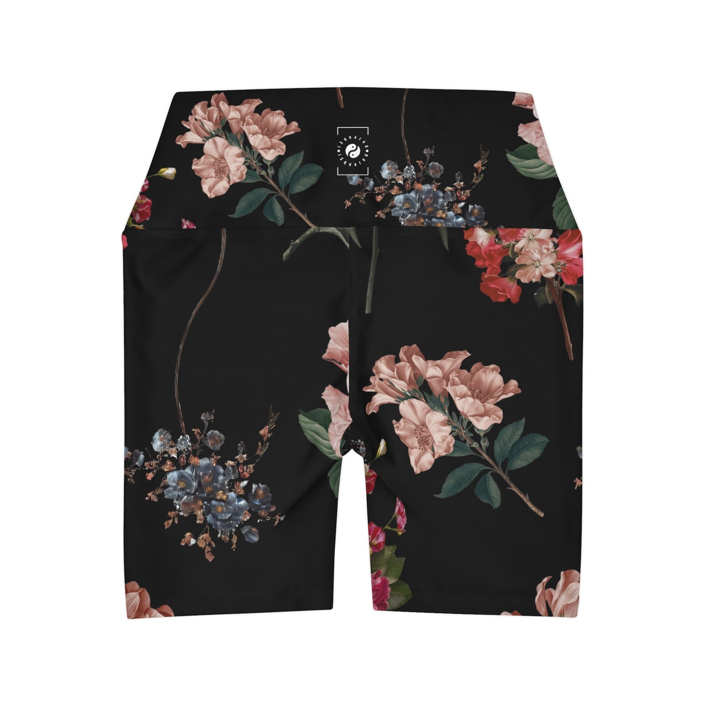 Botanicals on Black - shorts