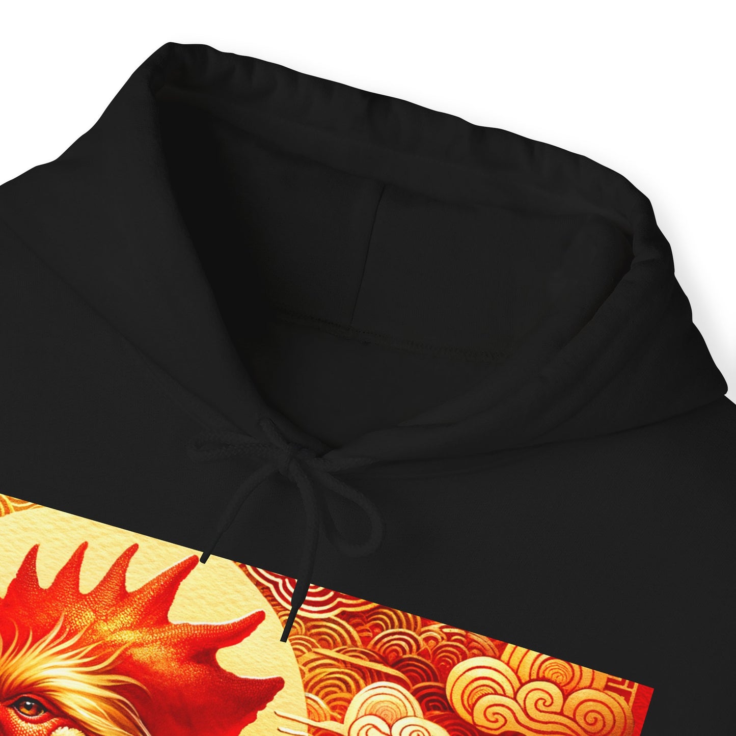 "Crimson Dawn: The Golden Rooster's Rebirth" - Hoodie