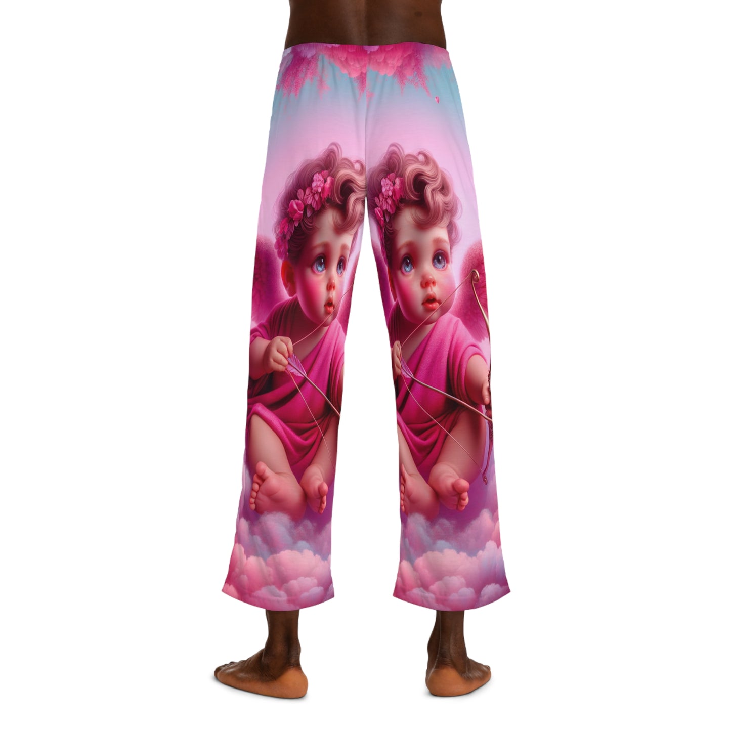 "Bold Blush: A Cupid's Love Affair" - men's Lounge Pants