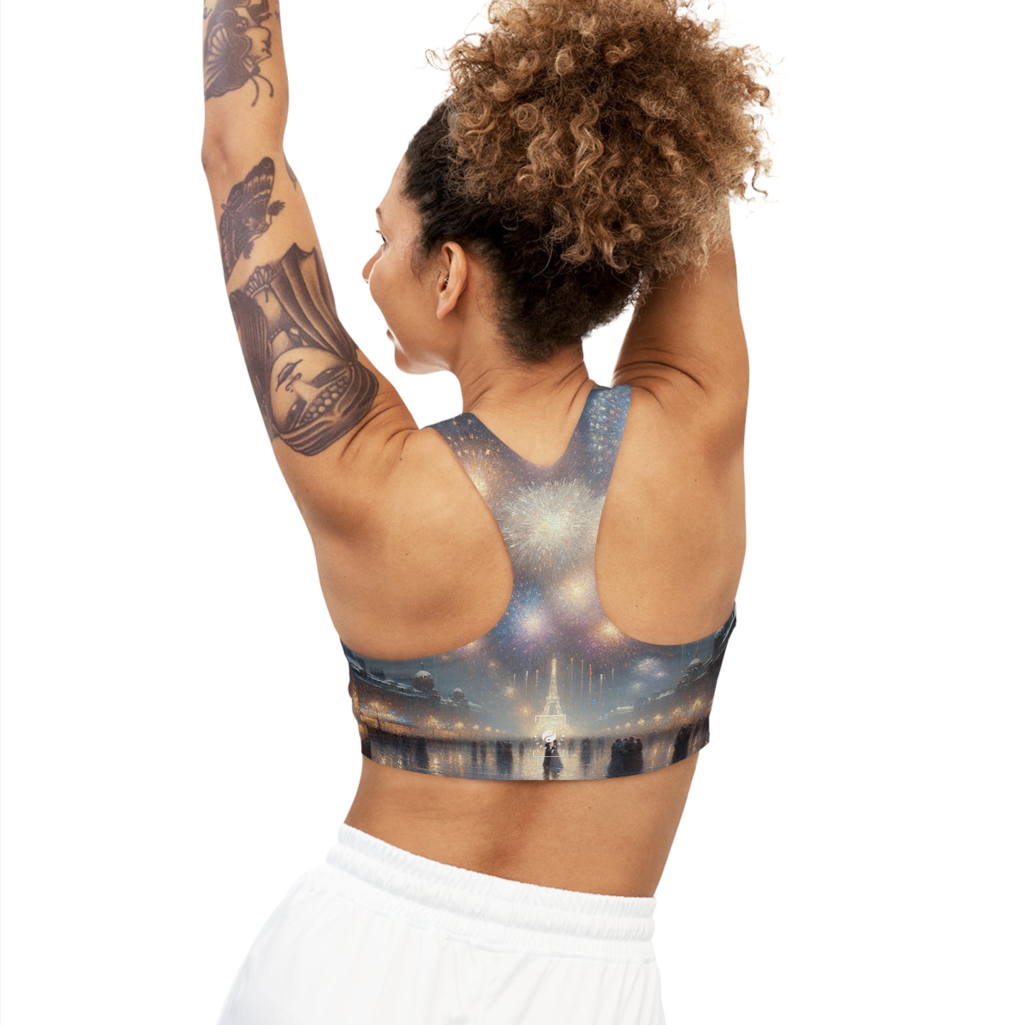 "Manet's Midnight Marvels" - Seamless Sports Bra