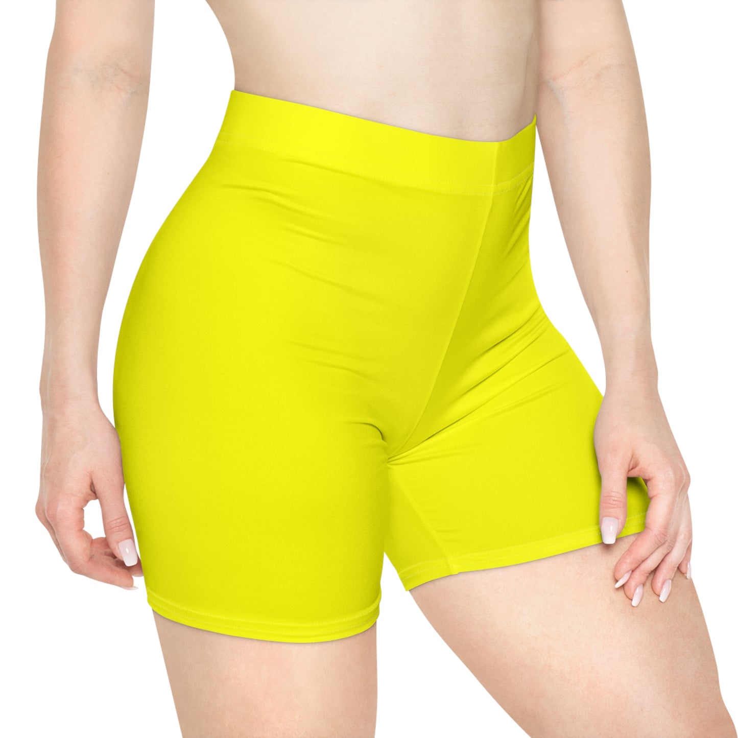 Neon Yellow FFFF00 - Hot Yoga Short