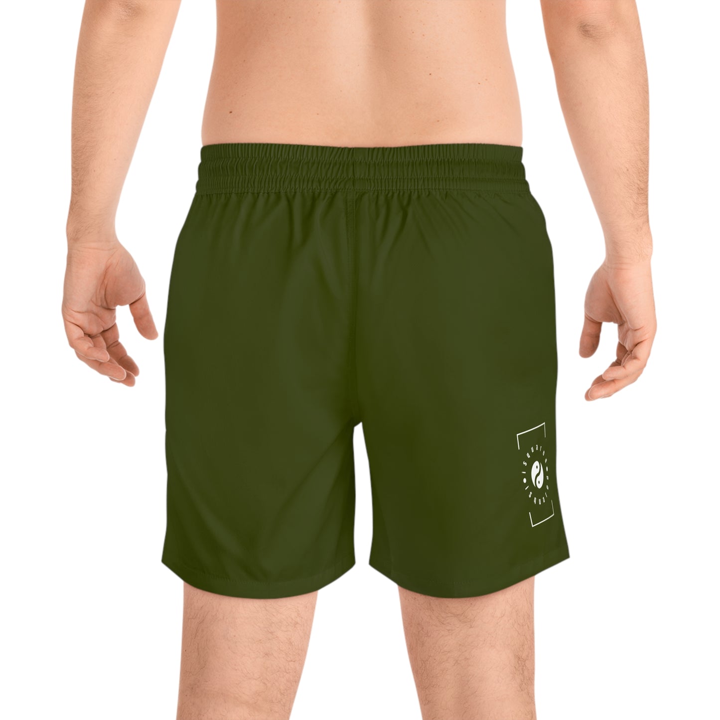 Camo Green - Short de bain (couleur unie) pour Homme