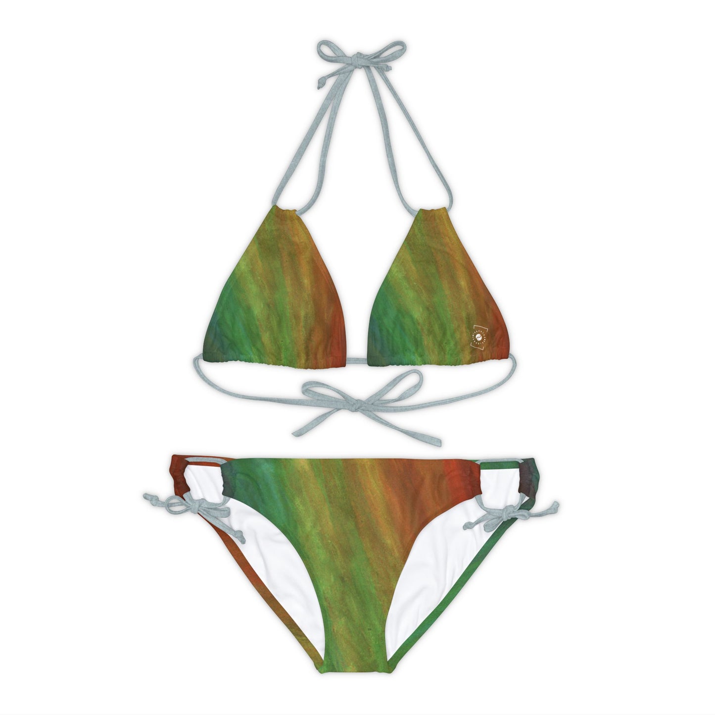 Subtle Rainbow Mood - Lace-up Bikini Set